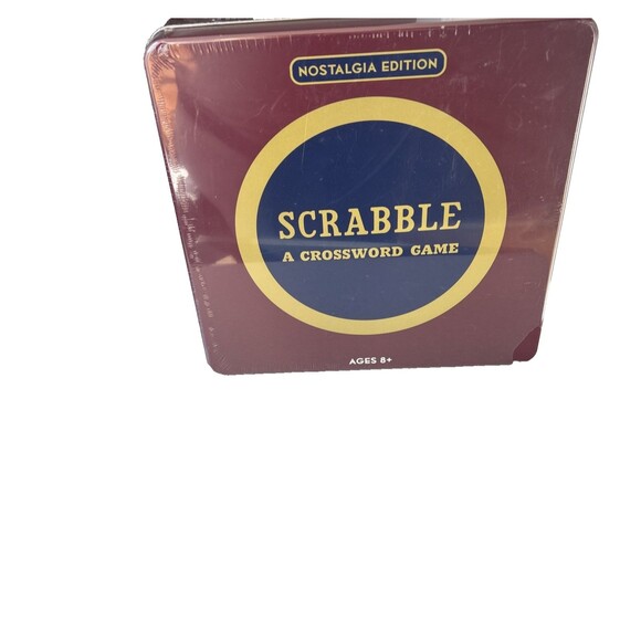 SCRABBLE Nostalgia Edition Collectible Tin Crossword Game Family Fun, New Sealed - Picture 5 of 5